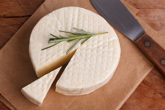 Wheel of brazilian traditional cheese Minas