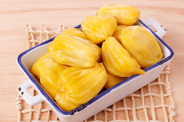 Jackfruit (jakfruit, jack, jak) in bowl © jantima