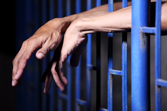 prisoner in jail background