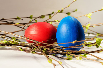Easter eggs, dyed eggs, Easter
