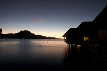 Sunset in Bora Bora