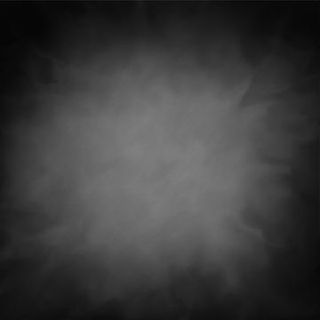 black vector background texture with smoky cloudy white or gray center with dark vignette border