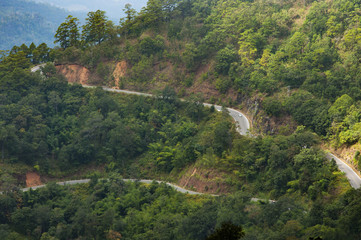 Fototapeta premium Road on the mountain