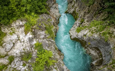 Zelfklevend Fotobehang Soca river in Slovenia © Mikolaj Niemczewski