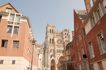 Famous Cathedral Basilica of Our Lady of Amiens, Picardy, France