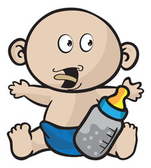 human emotions in a little baby