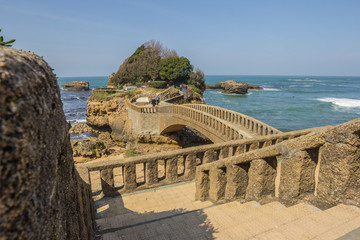 Cityscape of Biarritz, France.