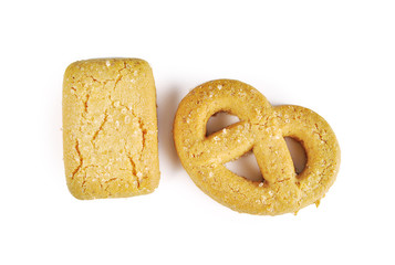 easter cookies isolated on white background