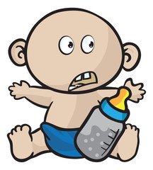 human emotions in a little baby