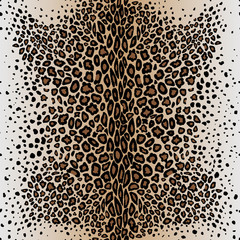 The seamless vector pattern leopard`s skin