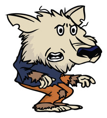 cartoon werewolf