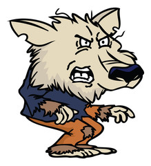 cartoon werewolf