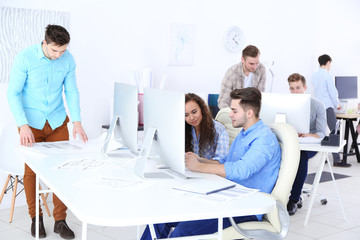 Obraz premium Stylish engineers office