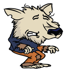 cartoon werewolf