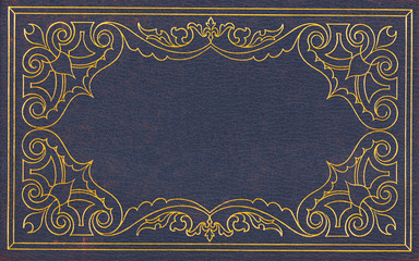 Blue/grey and golden background