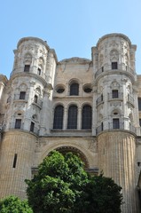 Fototapeta na wymiar The Cathedral of the Incarnation in Malaga
