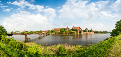 Fototapeta na wymiar Malbork (Marienburg) Castle in Pomerania, Poland.