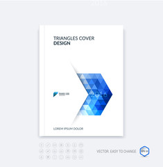 Abstract business brochure template layout, cover design report,