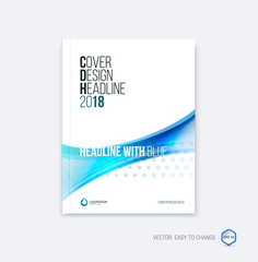 Abstract cover design, business brochure template layout, report