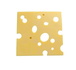 Deurstickers cheese slice © brovarky