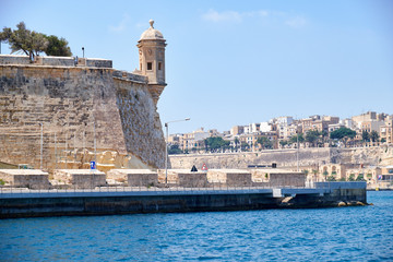 The view of  the Guard tower on the tip of the Singlea bastions.