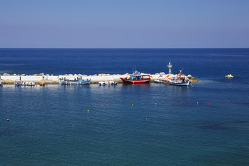 Sea view on the Crete Island