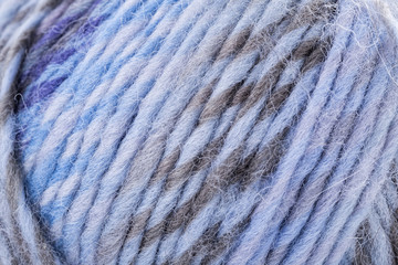 macro textured color wool  yarn thread