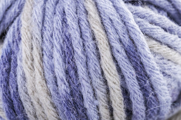 macro textured color wool  yarn thread