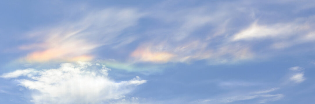 Iridescent Clouds Over the Mid-Willamette Valley, Marion County, Oregon