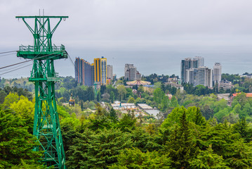 Obraz premium Aerial view of Sochi, Russia.