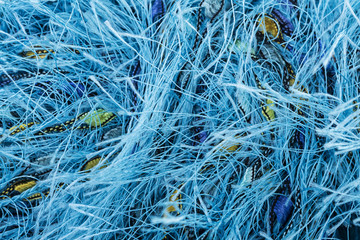 macro textured color wool  yarn thread