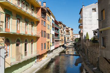 Fototapeta na wymiar City Camprodon in Girona