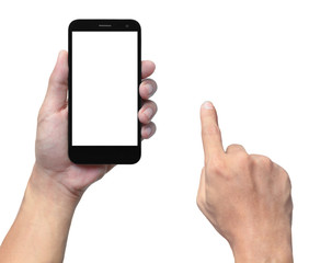 hand and smartphone
