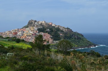 Fototapeta na wymiar Frühling in Castelsardo, Sardinien