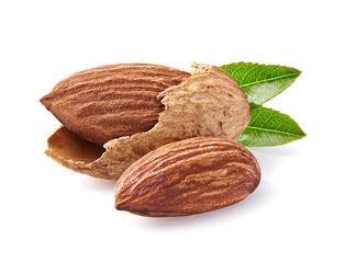 Almonds in closeup