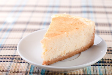 classic cheesecake on a plate
