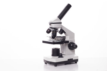 light microscope on a white background isolated