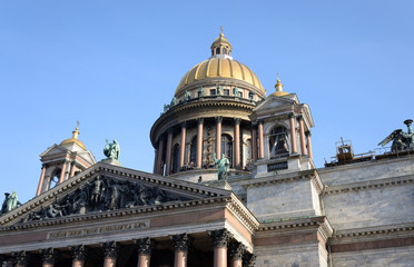 Obraz premium Saint Isaac's Cathedral in St.Petersburg.