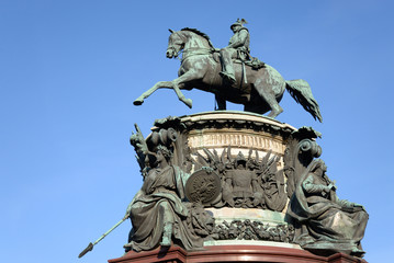 The monument to Nicholas I.