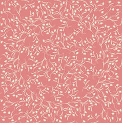Elegant seamless pattern with cute flowers