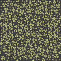 Endless pattern with Clover leaves for St. Patrick's day