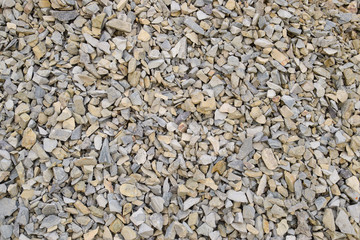 Background from small round crushed stone