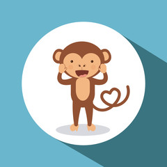 cute monkey  design 