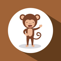 cute monkey  design 