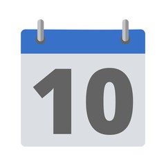 Calendar icon - number 10