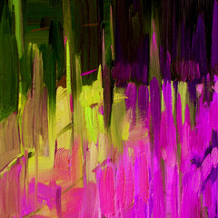 abstract decorative painting for interior by oil on canvas, illu © Mikhail Zahranichny