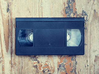 video cassette close-up