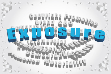 illustrated image of word exposure.