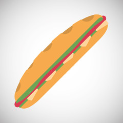 sandwich icon design, vector illustration