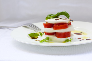 Traditional Italian salad. Closeup